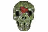 Polished Dragon's Blood Jasper Skull - South Africa #110070-2